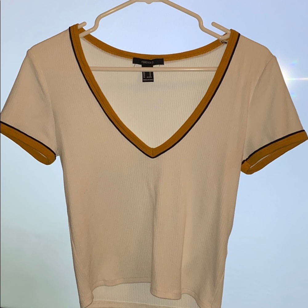V Neck Crop Top